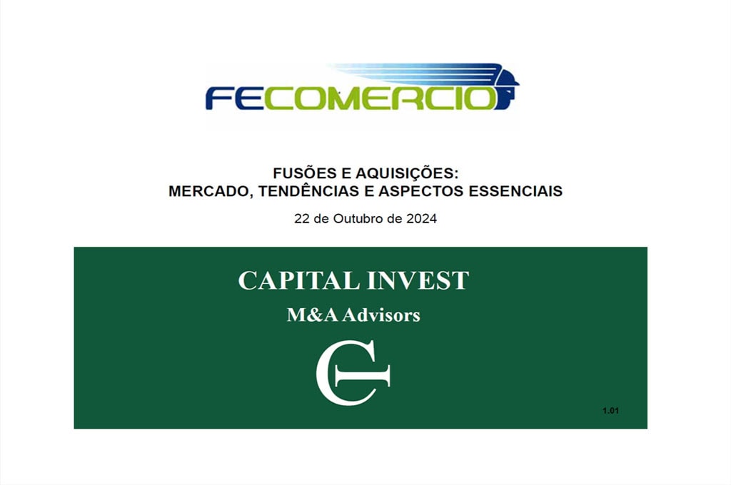 Fecomercio: fusões e aquisições em distribuição- SP 2024
