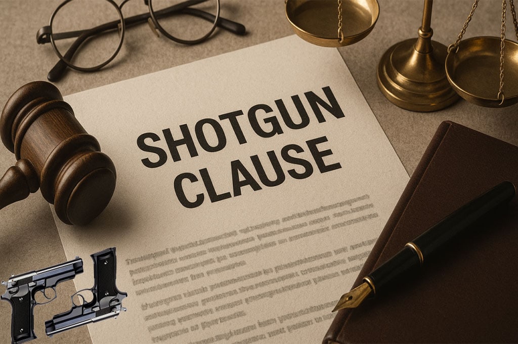 Estrutura shot gun para solucionar conflitos entre sócios