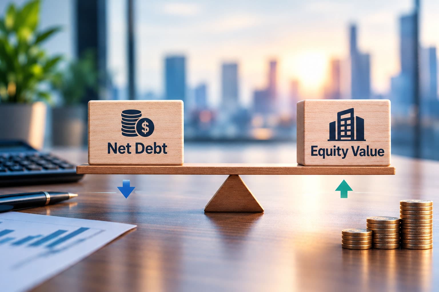 Dívida Líquida / net-debt no valuation em venda de empresas
